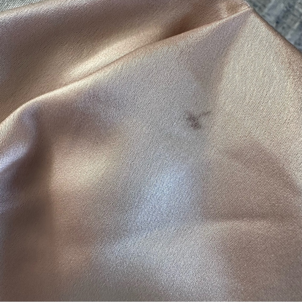 Alice + Olivia Blush Satin Corset Maxi Dress Cowl Neck Zip Back Special Occasion - Picture 16 of 16
